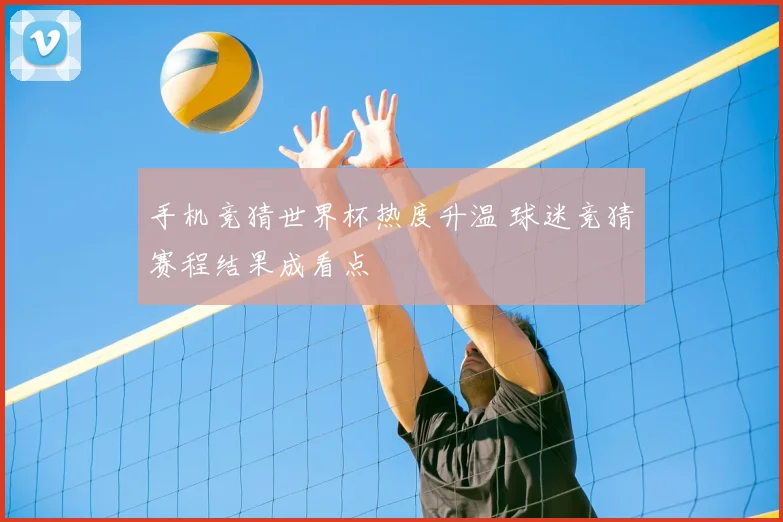手机竞猜世界杯热度升温 球迷竞猜赛程结果成看点